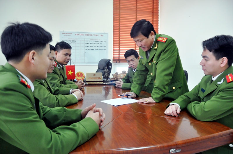 CBCS Phòng PC45 triển khai phương án đấu tranh chống tội phạm.