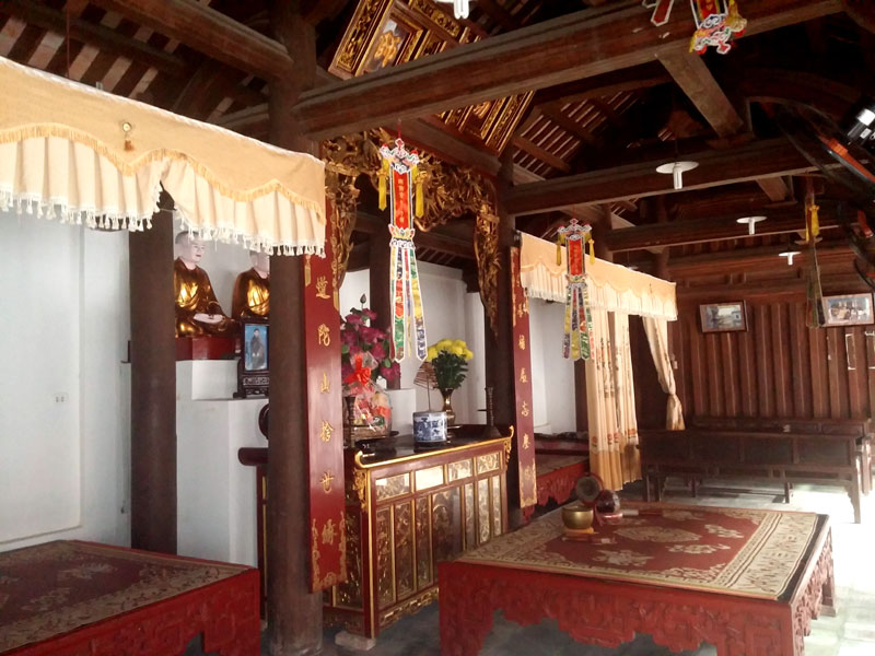 Kiến trúc chùa Bổ Đà mang đậm kiến trúc truyền thống nhà làng quê Bắc Bộ.