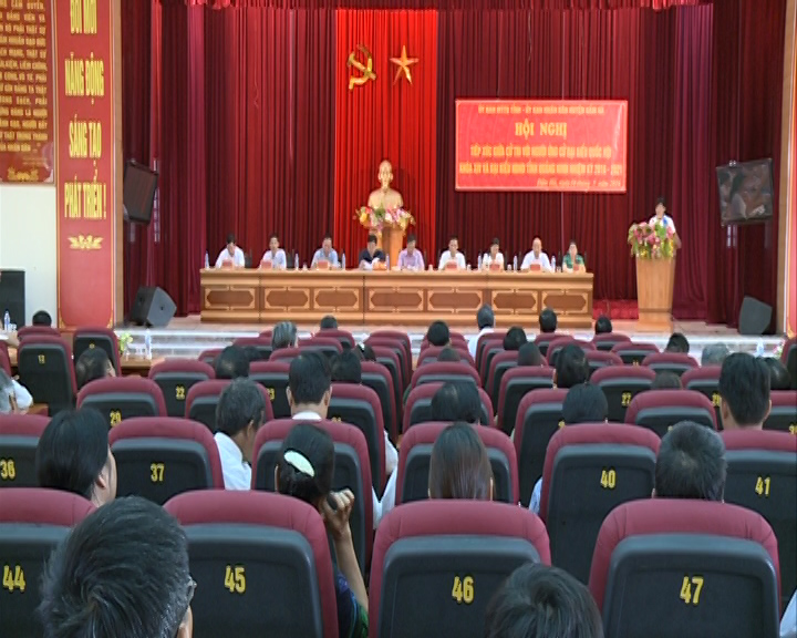 Tiếp xúc giữa cử tri với người ứng cử ĐBQH khóa XIV và đại biểu HĐND tỉnh, nhiệm kỳ 2016-2011 tại huyện Đầm Hà