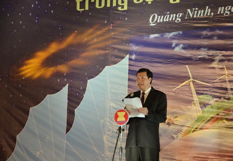 Đồng chí Nguyễn Đức Long, Chủ tịch UBND tỉnh phát biểu tại lễ khai mạc Triển lãm