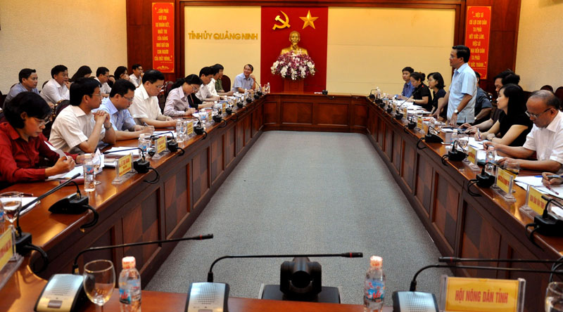 Đoàn giám sát công tác bầu cử của Uỷ ban T.Ư MTTQ Việt Nam làm việc với Uỷ ban Bầu cử tỉnh