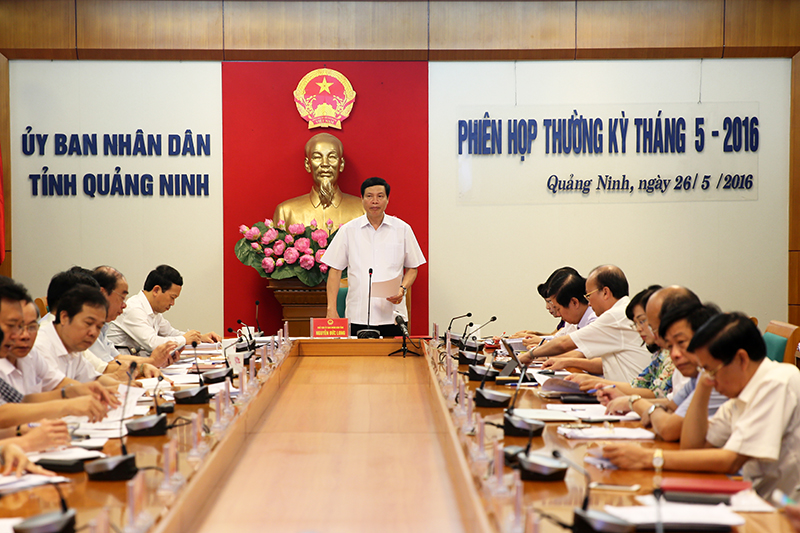 Đồng chí Nguyễn Đức Long, Phó bí thư tỉnh ủy, Chủ tịch UBND tỉnh kết luận tại cuộc họp.