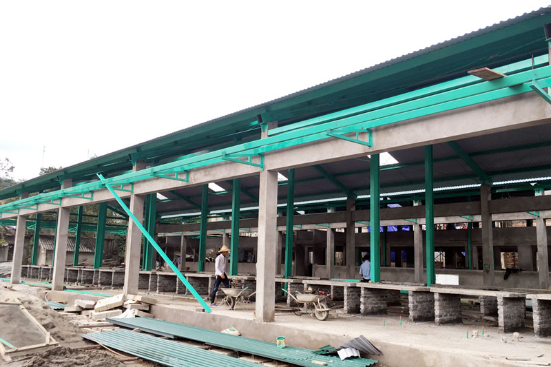 Dự kiến cuối tháng 7-2016, chợ Cầu Ngầm (phường Mông Dương, TP Cẩm Phả) hoàn thành, đưa vào hoạt động.