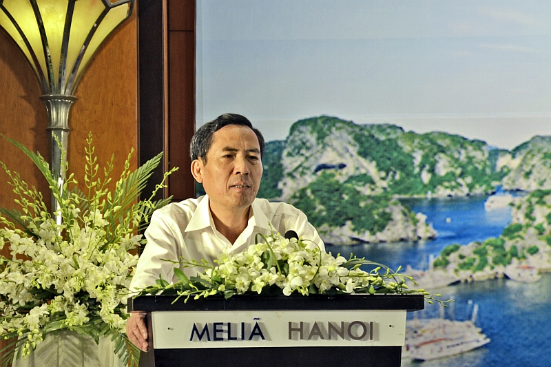 Đồng chí Thuận Hữu, Ủy viên Trung ương Đảng, Chủ tịch Hội Nhà báo, Tổng biên tập Báo Nhân dân cảm ơn sự sự quan tâm, tin tưởng của tỉnh Quảng Ninh dành cho các cơ quan báo chí.