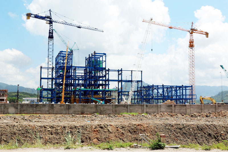 Dự án Nhà máy Nhiệt điện Thăng Long đang được triển khai xây dựng tại xã Lê Lợi (Hoành Bồ).