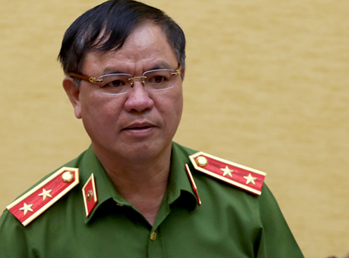 Trung tướng Trần Văn Vệ, Phó tổng cục trưởng Tổng cục Cảnh sát Bộ Công an. Ảnh: Bá Đô.