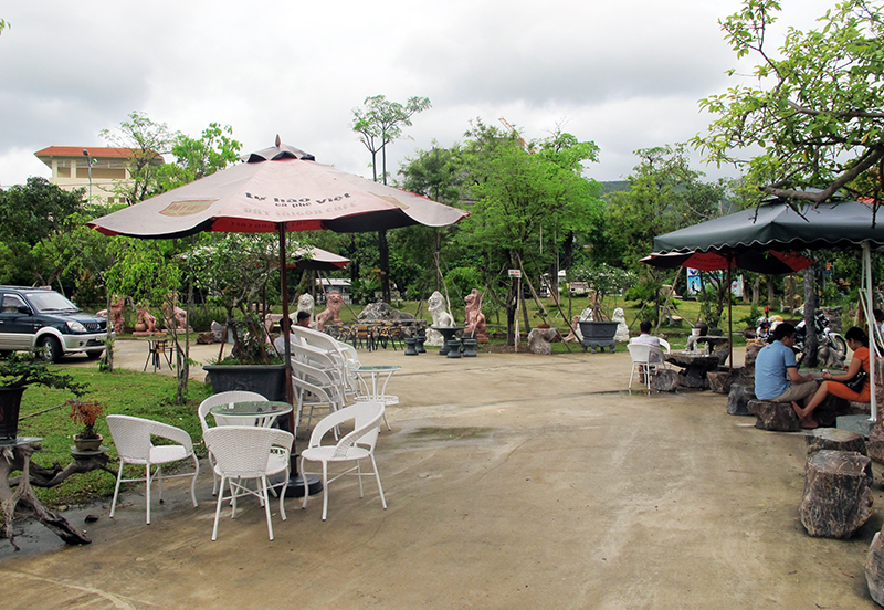 Không gian xanh tại khu Công viên Sinh viên, nơi anh Nguyễn Ngọc Hiền làm chủ đầu tư đã hỗ trợ chỗ ở cho các thí sinh và người nhà trong thời gian tham gia kỳ thi.