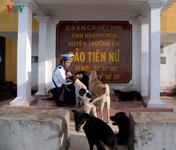  Đảo Tiên Nữ - nơi duy nhất của Việt Nam đón nhận tia nắng bình minh đầu tiên. Người lính này nhìn thấy mặt trời lên trước đất liền gần một tiếng đồng hồ.