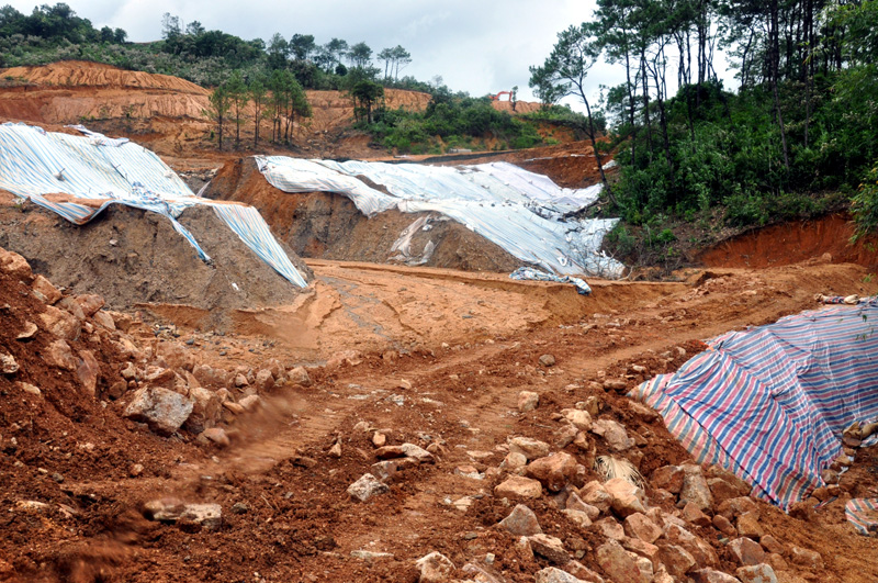 Một khu vực có nguy cơ sạt, lở đất trên địa bàn phường Hà Trung (TP Hạ Long) đã được gia cố 