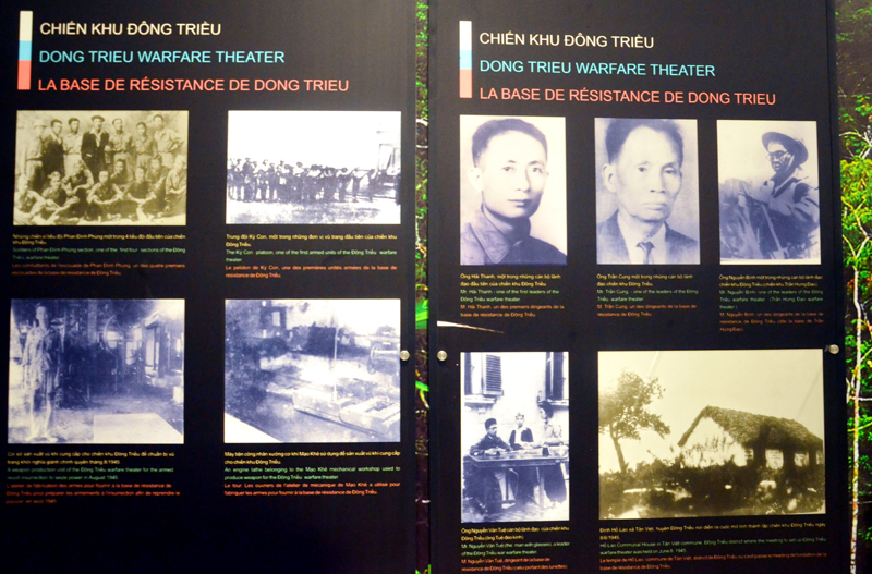Những hình ảnh về Chiến khu Đông Triều ở Bảo tàng Quảng Ninh.