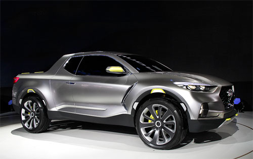 Hyundai Santa Cruz concept thể hiện hướng đi của hãng xe Hàn cho dòng sản phẩm mới. Ảnh: The Detroit Bureau.