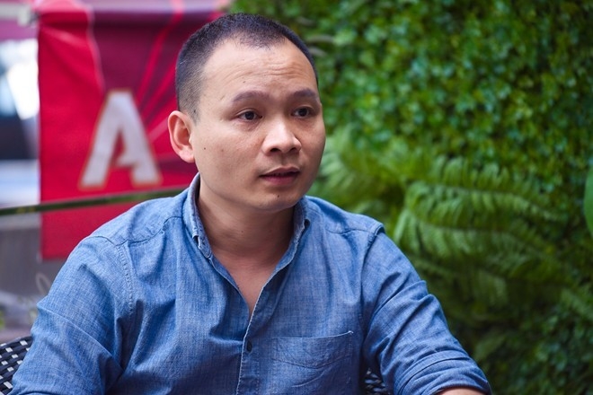 Nhà báo Lại Bắc Hải Đăng. Ảnh: Nguyễn Bá Ngọc.