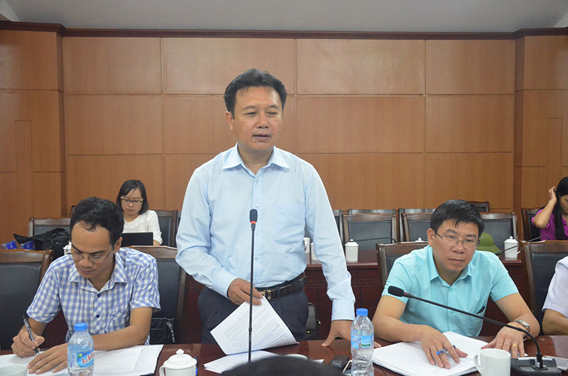 Đồng chí Nguyễn Đức Thành, Phó Chủ tịch HĐND tỉnh phát biểu kết luận buổi làm việc. (004)