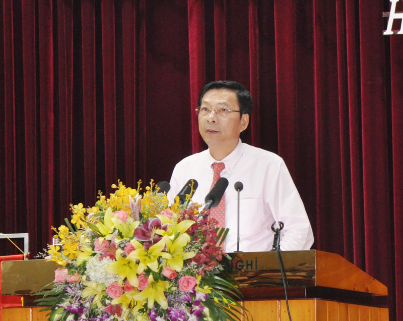 Đồng chí Nguyễn Văn Đọc, Bí thư Tỉnh ủy, Chủ tịch HĐND tỉnh phát biểu chỉ đạo hội nghị