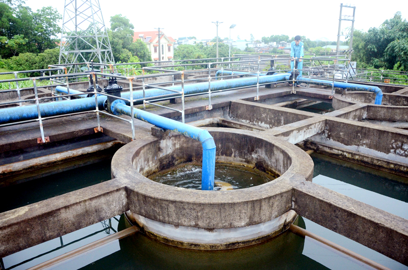 Hệ thống cấp nước mới được đầu tư nâng công suất của Nhà máy nước Hải Hà (Công ty CP Nước sạch Quảng Ninh).