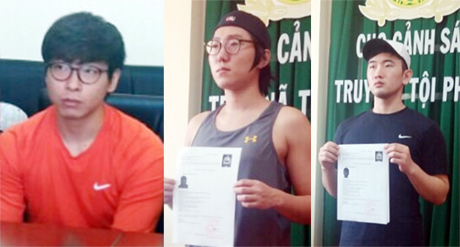 3 đối tượng truy nã người Hàn Quốc bị bắt.
