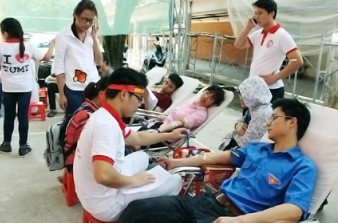 Tuổi trẻ TP Uông Bí tham gia hiến máu tình nguyện