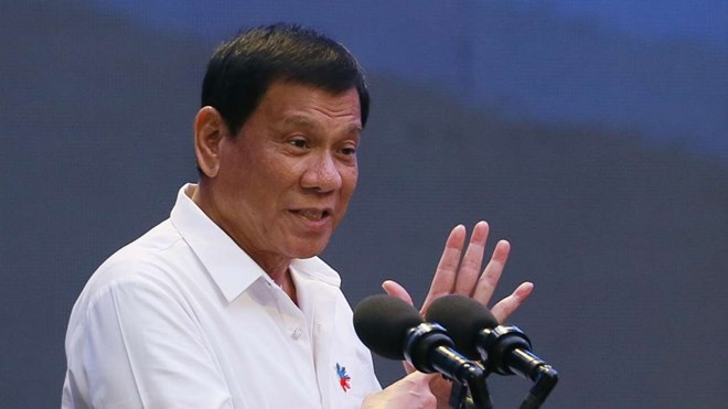 Tổng thống Philippines Rodrigo Duterte. (Nguồn: AP)