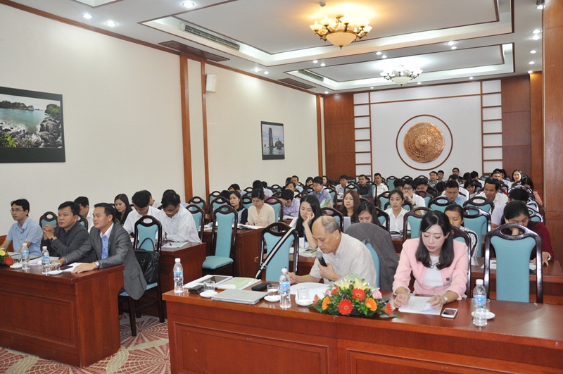 Có 70 học viên được tập huấn đến từ các sở ngành, địa phương, Hiệp hội Doanh nghiệp tỉnh, Hội Doanh nhân trẻ Quảng Ninh.  
