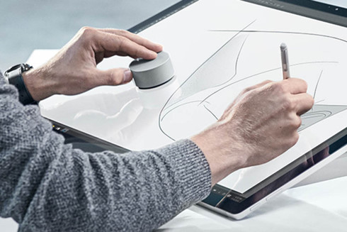 Surface Dial cho phép thực hiện nhiều tính năng trực tiếp trên màn hình.