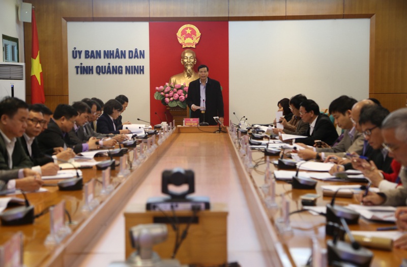 Đồng chí Nguyễn Đức Long, Chủ tịch UBND tỉnh phát biểu chỉ đạo hội nghị.