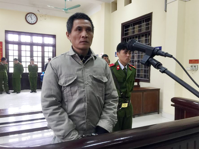 Bị cáo Lưu Văn Trọng khai nhận toàn bộ hành vi phạm tội trước tòa.