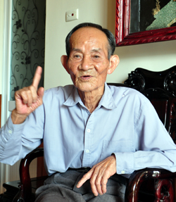 Ông Mai Hữu Phần nay đã 84 tuổi.