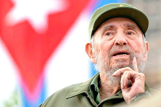 Lãnh tụ Cuba Fidel Castro. 