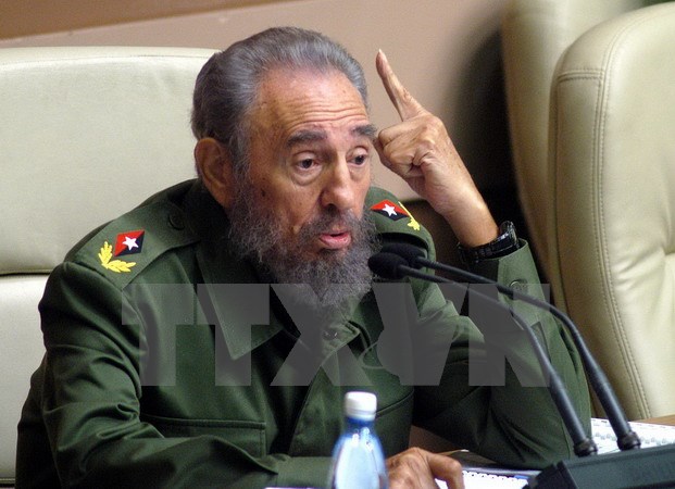 Lãnh tụ Cuba Fidel Castro tại phiên họp Quốc hội lần thứ 6 ở La Habana ngày 22/12/2005. (Nguồn: AFP/ TTXVN)