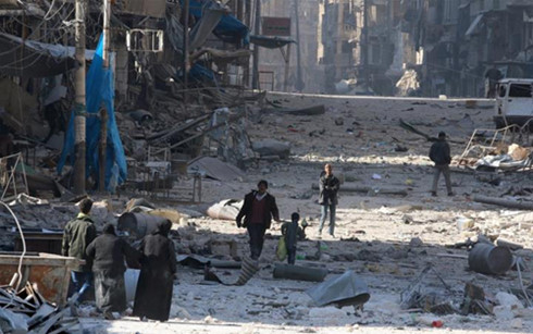 Chiến sự vẫn đang diễn ra ác liệt ở Aleppo, Syria. (Ảnh: Reuters)