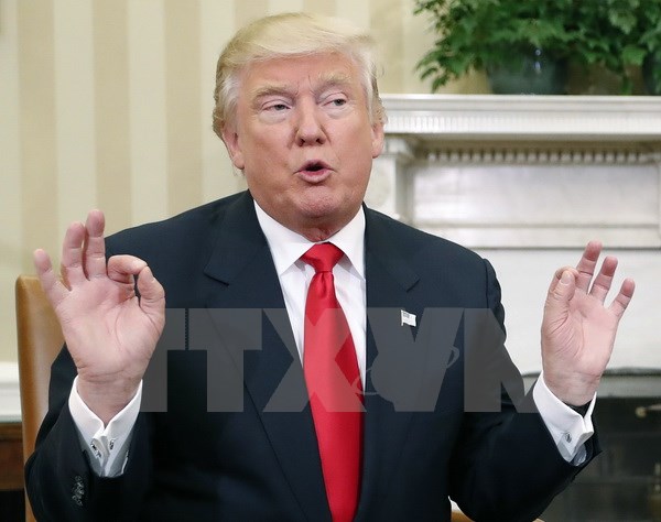 Tổng thống đắc cử Mỹ Donald Trump trong cuộc họp ở thủ đô Washington ngày 10/11. (Nguồn: AP/TTXVN)