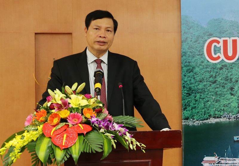 Chủ tịch UBND tỉnh Nguyễn Đức Long khẳng định vai trò của Cung Quy hoạch, Hội chợ, Triển lãm  trong chiến lược phát triển kinh tế tỉnh.