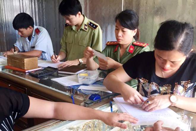 Hoạt động thanh tra vàng của Đoàn Thanh tra liên ngành tỉnh Nghệ An. (Nguồn: TT Bộ KHCN)