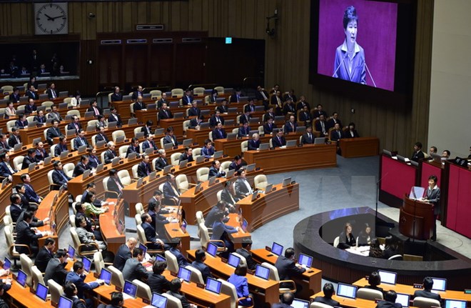 Toàn cảnh một phiên họp Quốc hội Hàn Quốc ở Seoul. (Nguồn: AFP/TTXVN)