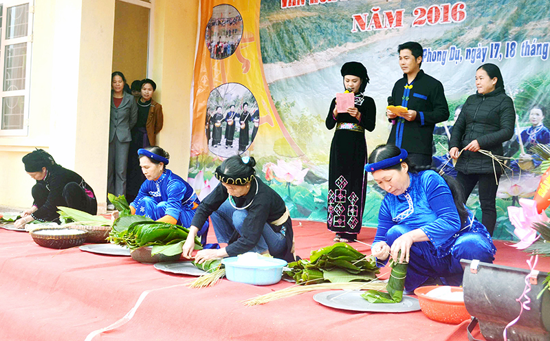 Lễ hội văn hoá dân tộc Tày, xã Phong Dụ, giúp người dân trong xã phát huy tốt hơn bản sắc của dân tộc mình.