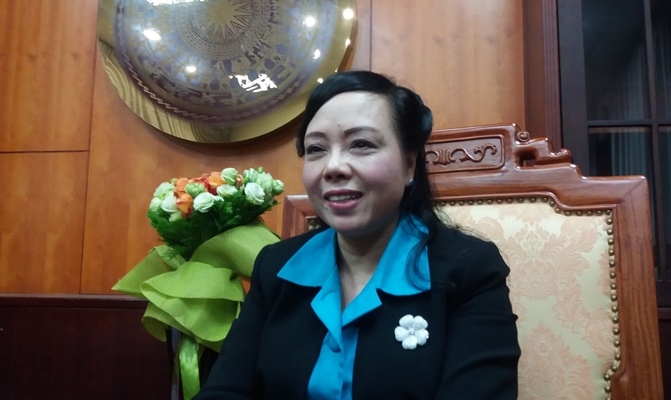 Bộ trưởng Bộ Y tế Nguyễn Thị Kim Tiến. (Ảnh: Kha Thoa)