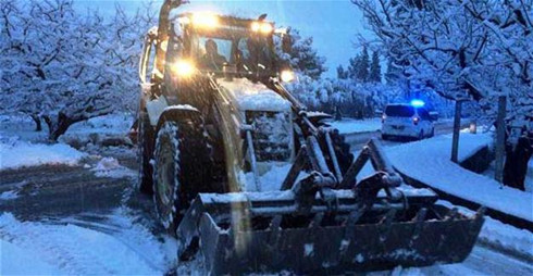 Tuyết rơi dày tại Thổ Nhĩ Kỳ ảnh hưởng đến sinh hoạt người dân. (ảnh: hurriyetdailynews.com).