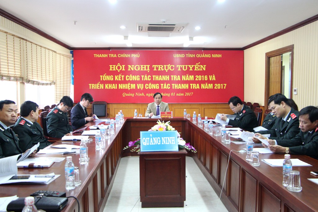 Đầu cầu Quảng Ninh dự hội nghị trực tuyến.