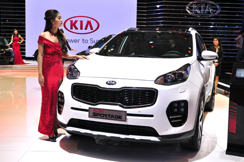 Kia Sportage tại Vietnam Motor Show 2015.