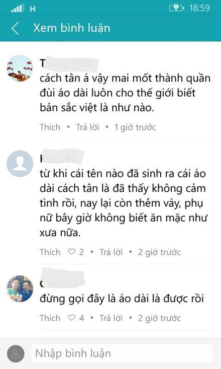 Nhiều ý kiến, quan điểm từ nhẹ nhàng đến gay gắt dành cho những chiếc áo dài thời trang đang được các bạn trẻ ưa chuộng