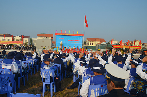 Quang cảnh lễ ra quân