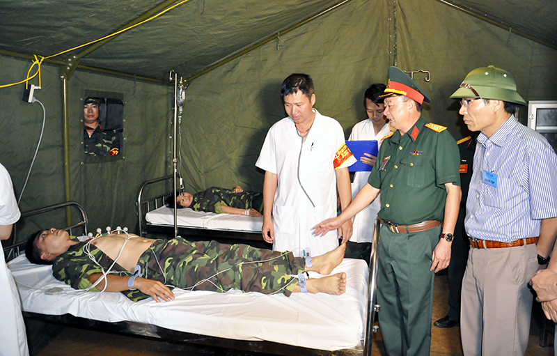 Đảng uỷ Quân sự tỉnh phối hợp kiểm tra, giám sát chặt chẽ quá trình tiến hành, góp phần thành công cuộc diễn tập tác chiến trong khu vực phòng thủ tỉnh tại Sở Y tế.