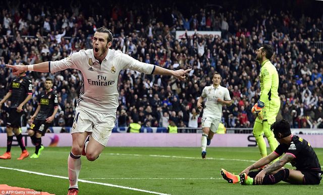 Bale ghi bàn sau khi được vào sân ở 20 phút cuối trận