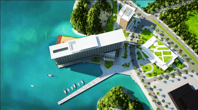 Phối cảnh dự án Khách sạn Sheraton Hạ Long Bay.