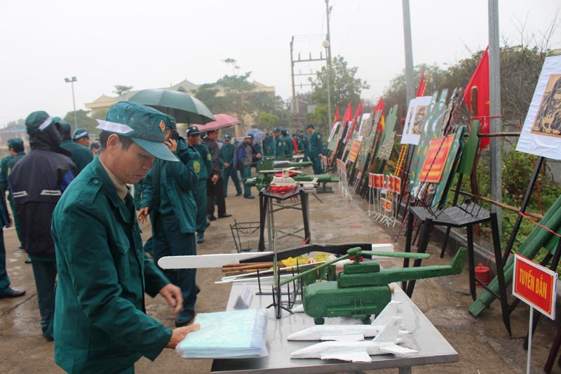 Huyện Đầm Hà ra quân huấn luyện năm 2017.