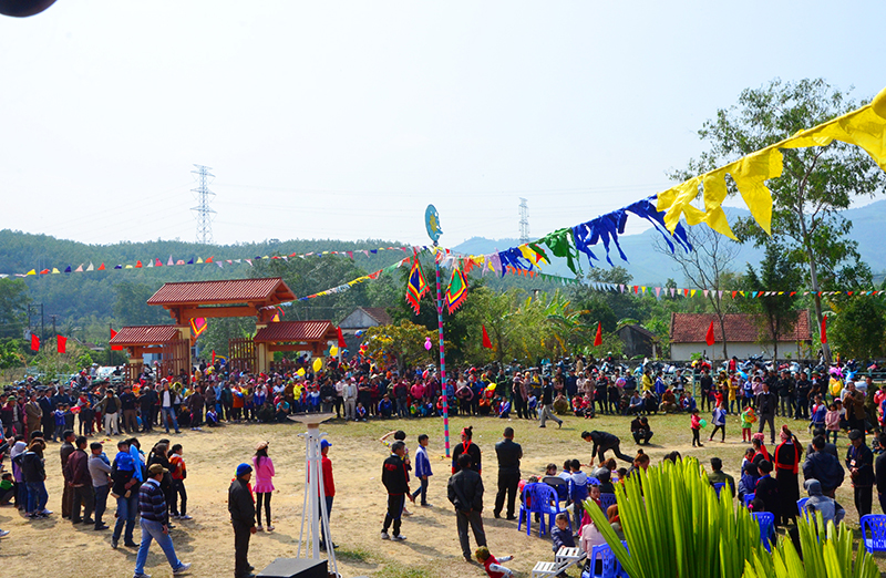 Ngày hội làng được tổ chức tại Trung tâm Bảo tồn văn hóa người Dao tại xã Bằng Cả.