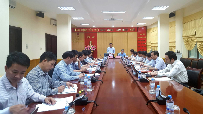 Đồng chí Nguyễn Xuân Ký, Phó Chủ tịch Thường trực HĐND tỉnh phát biểu tại buổi làm việc.