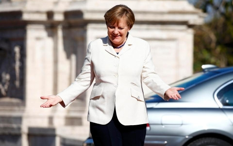 Thắng lợi trong cuộc bầu cử của bang Saarland được coi là cú hích quan trọng đối với bà Merkel trong cuộc tổng tuyển cử sắp tới. Ảnh: Reuters