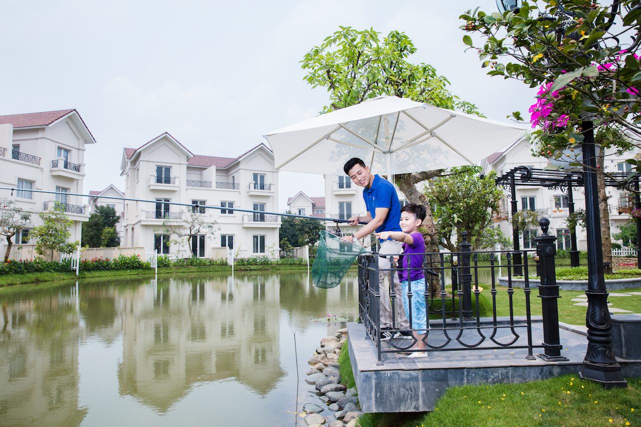 Không gian sống tuyệt vời tại khu đô thị sinh thái Vinhomes Riverside, Hà Nội.