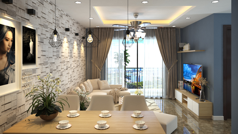 Không gian nội thất tiện nghi sang trọng tại Lạc Hồng Lotus Hạ Long.